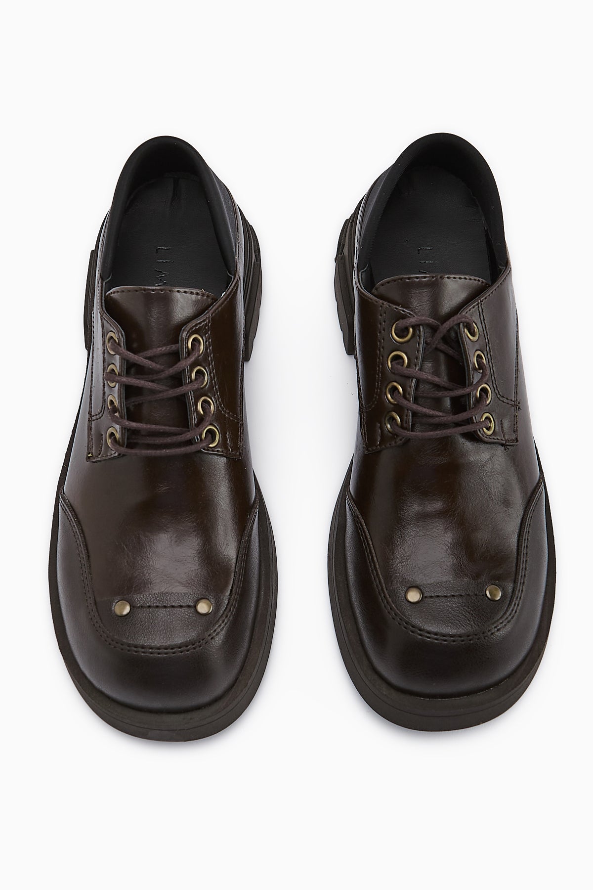 Lilas Kahve Bağcıklı Loafer Kadın Ayakkabı