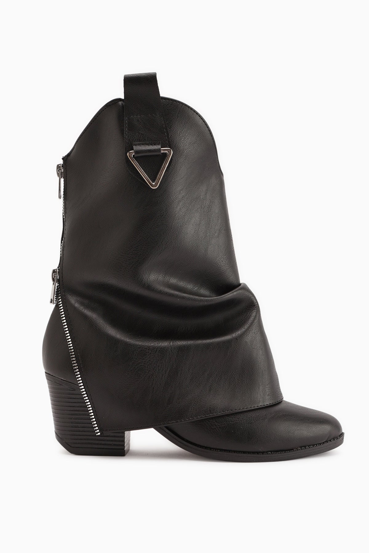 Peggy Siyah Kadın Topuklu Western Çizme