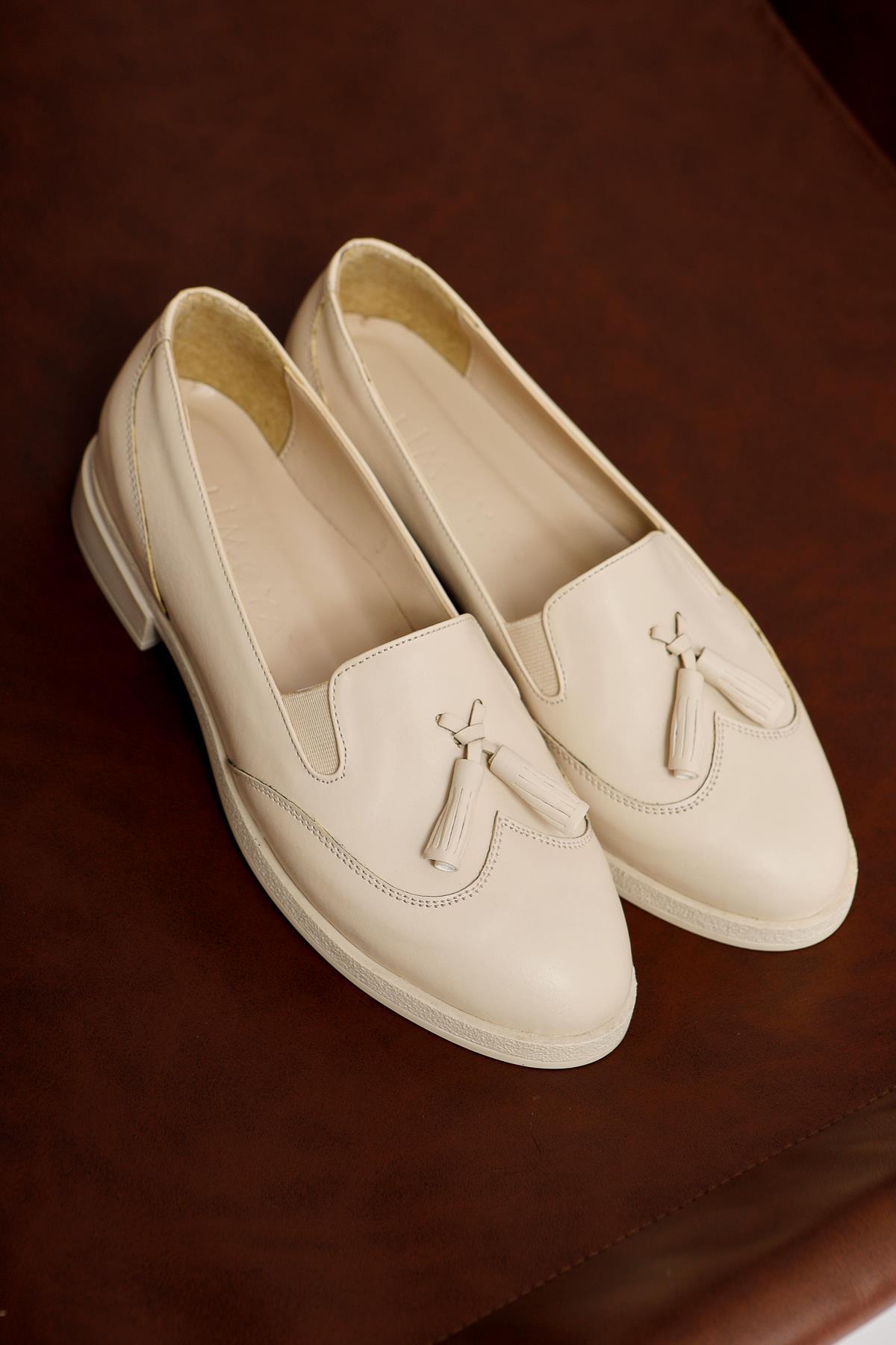 Vinny Bej Püskül Detaylı Günlük Ayakkabı