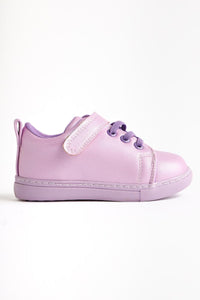 Daisy Lila Bağcıklı Cırtcırt Detaylı Bebe Spor Ayakkabı