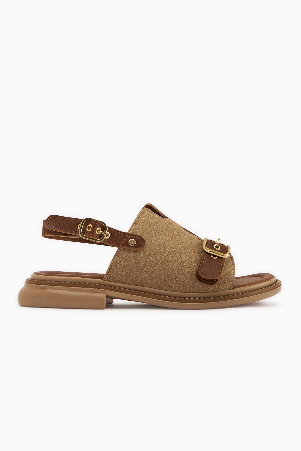 Neveen Bej Süet Tokalı Kadın Sandalet