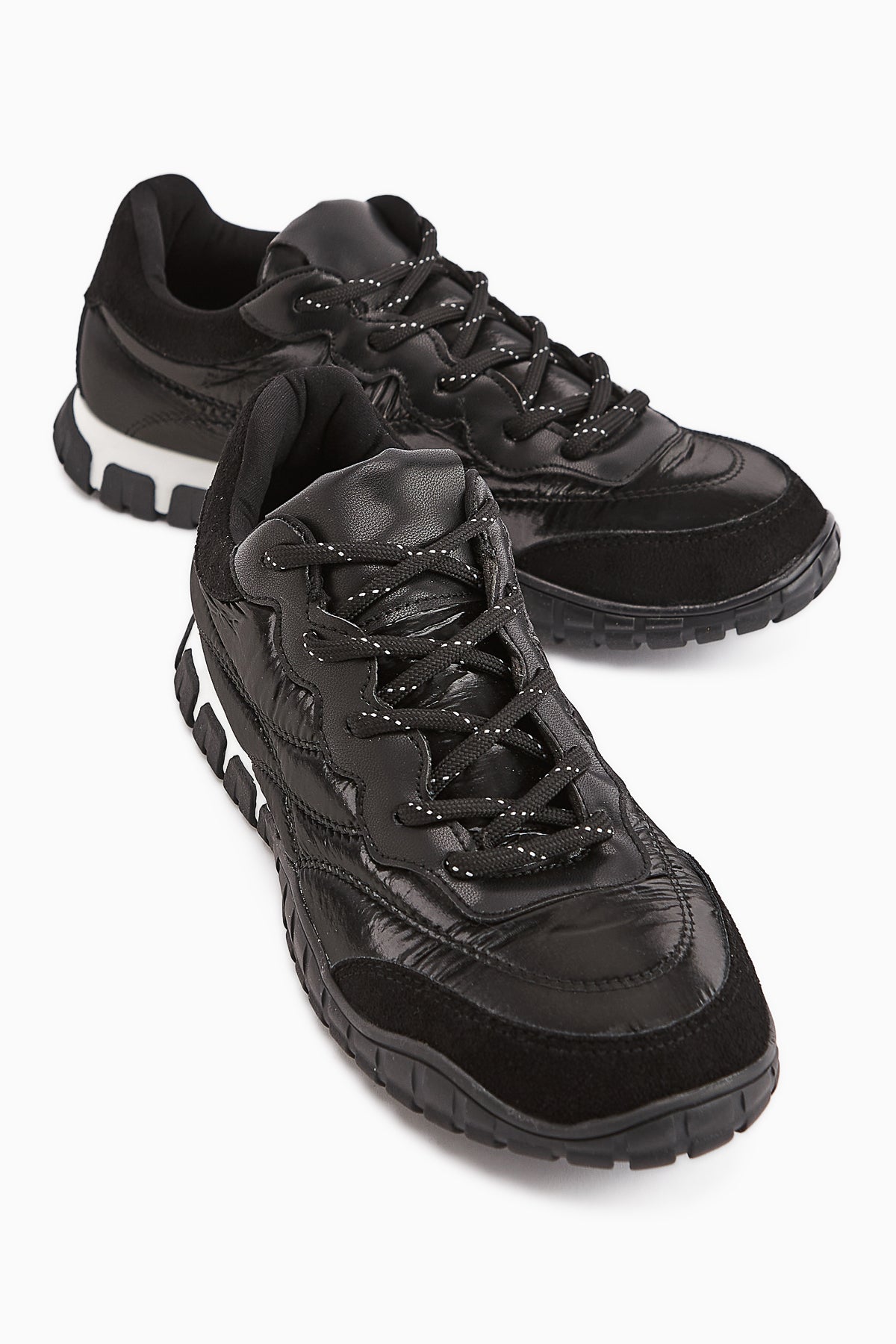 Leen Siyah Paraşüt Kumaşlı Kadın Sneakers