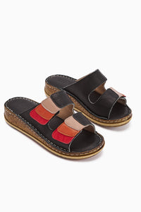 Hakiki Deri Kassid Siyah Comfort Terlik