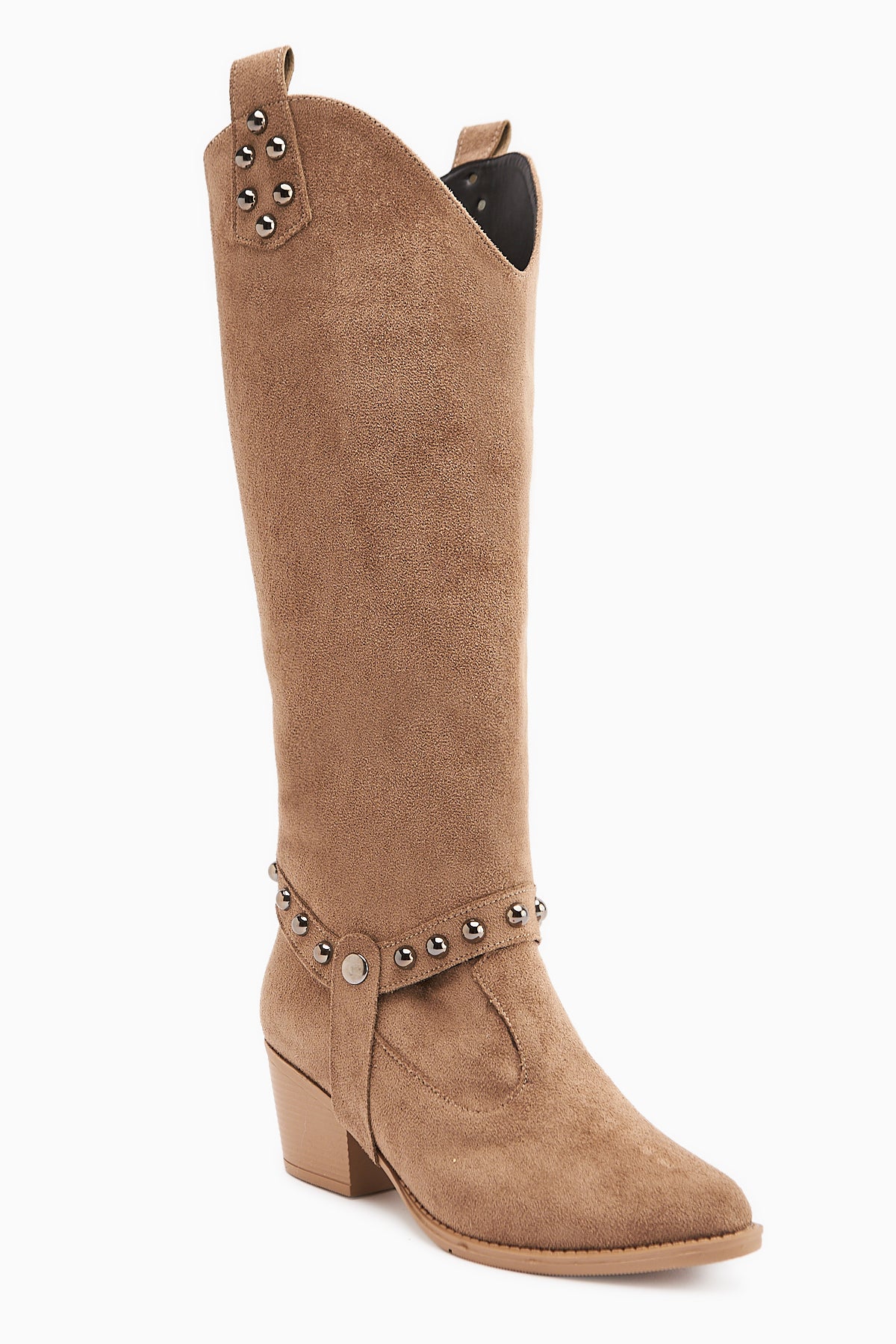 Caarina Vizon Süet Çıkarılabilir Konçlu Çizme-Bot