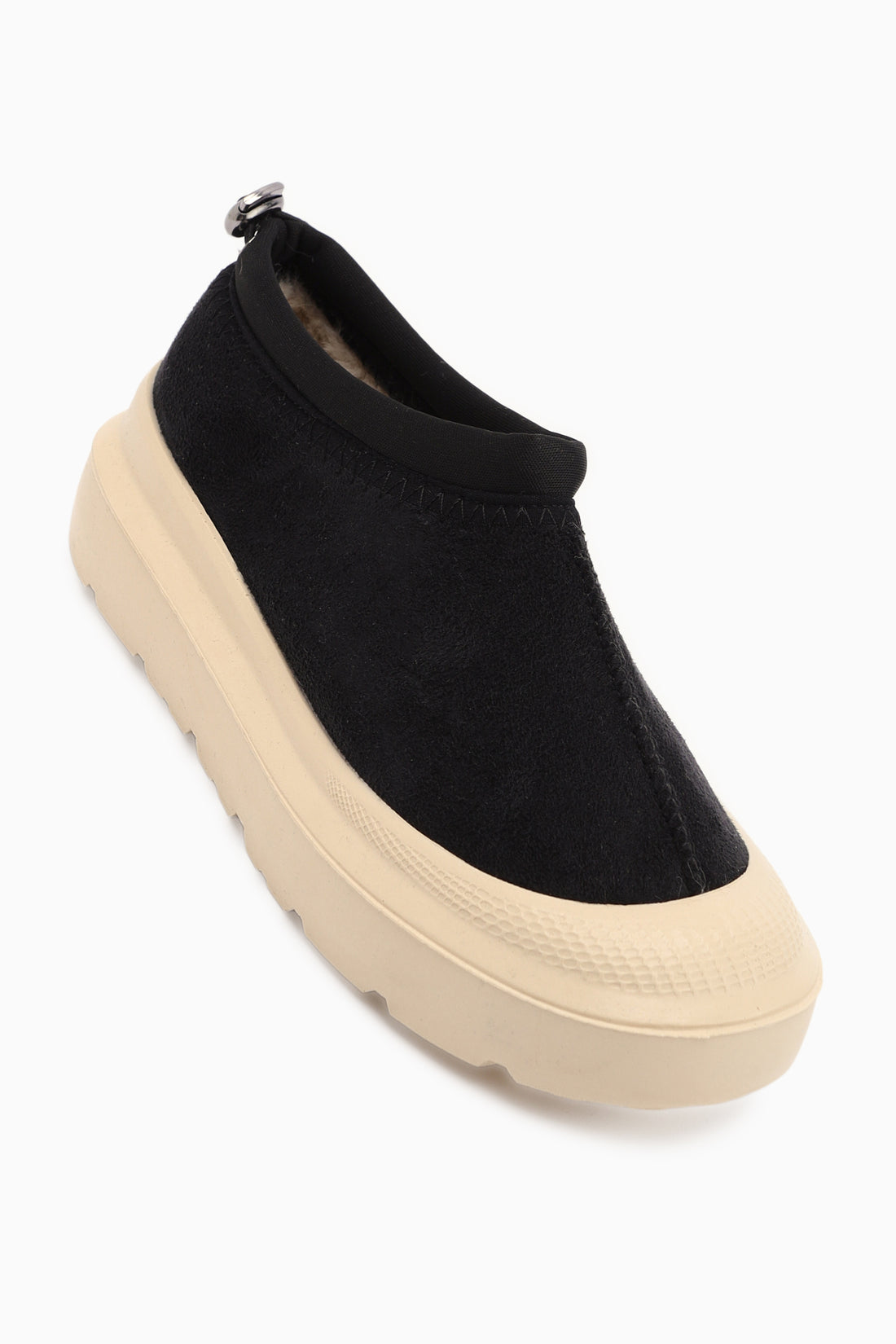 Katelyn Siyah Süet Kaplama Burunlu İçi Kürklü Ayakkabı