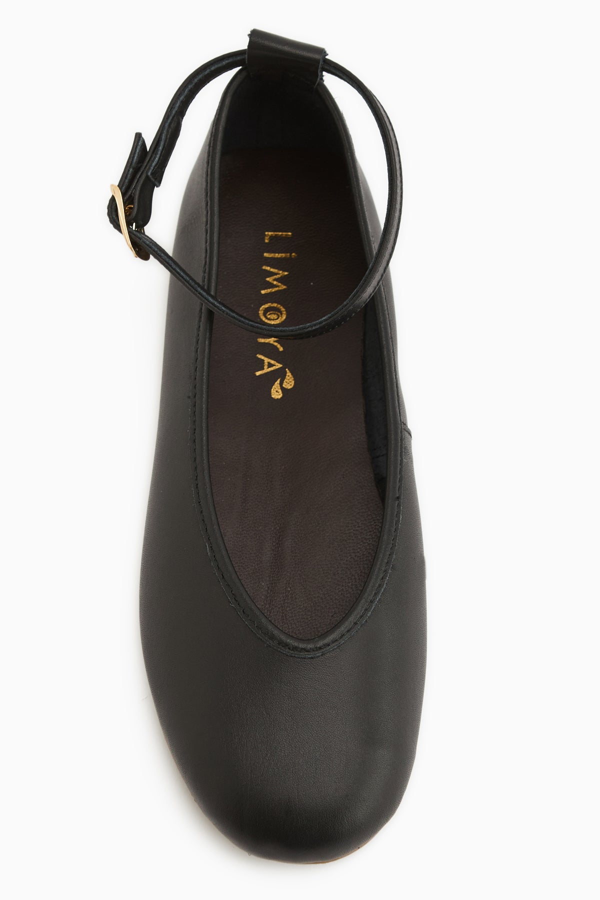 Jenin Hakiki Deri Siyah Kemerli Kadın Babet