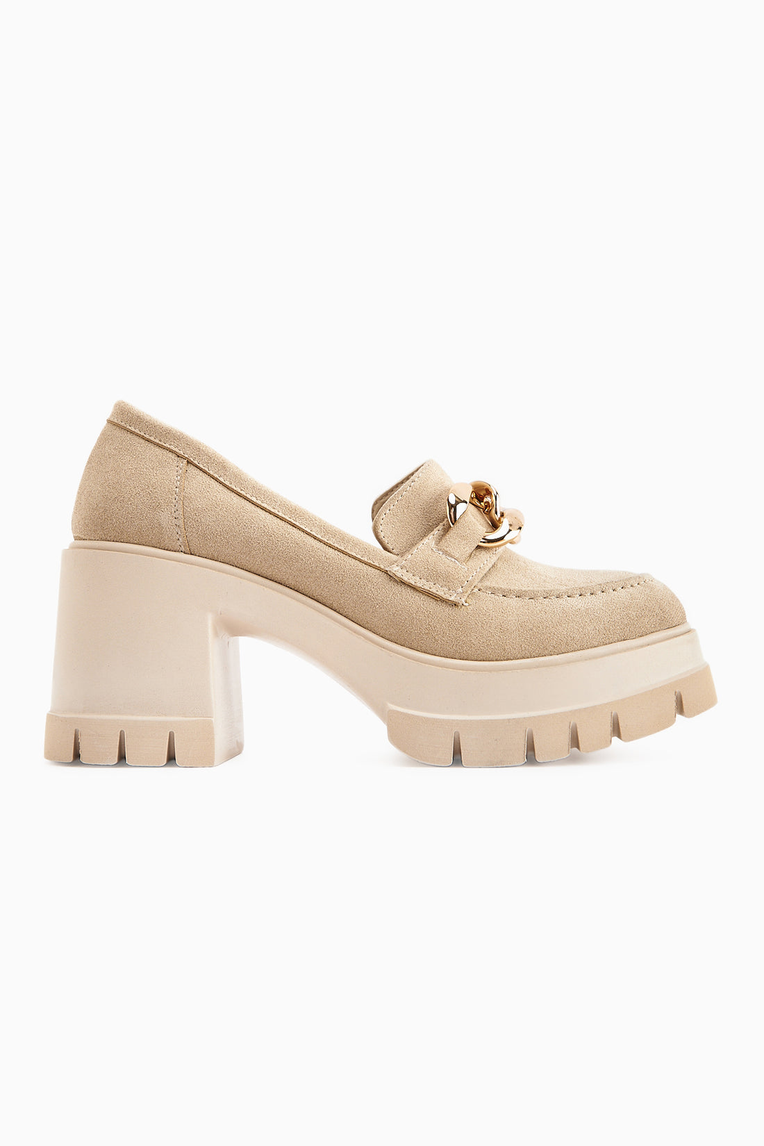 Chanpen Bej Süet Toka Detaylı Platformlu Günlük Ayakkabı