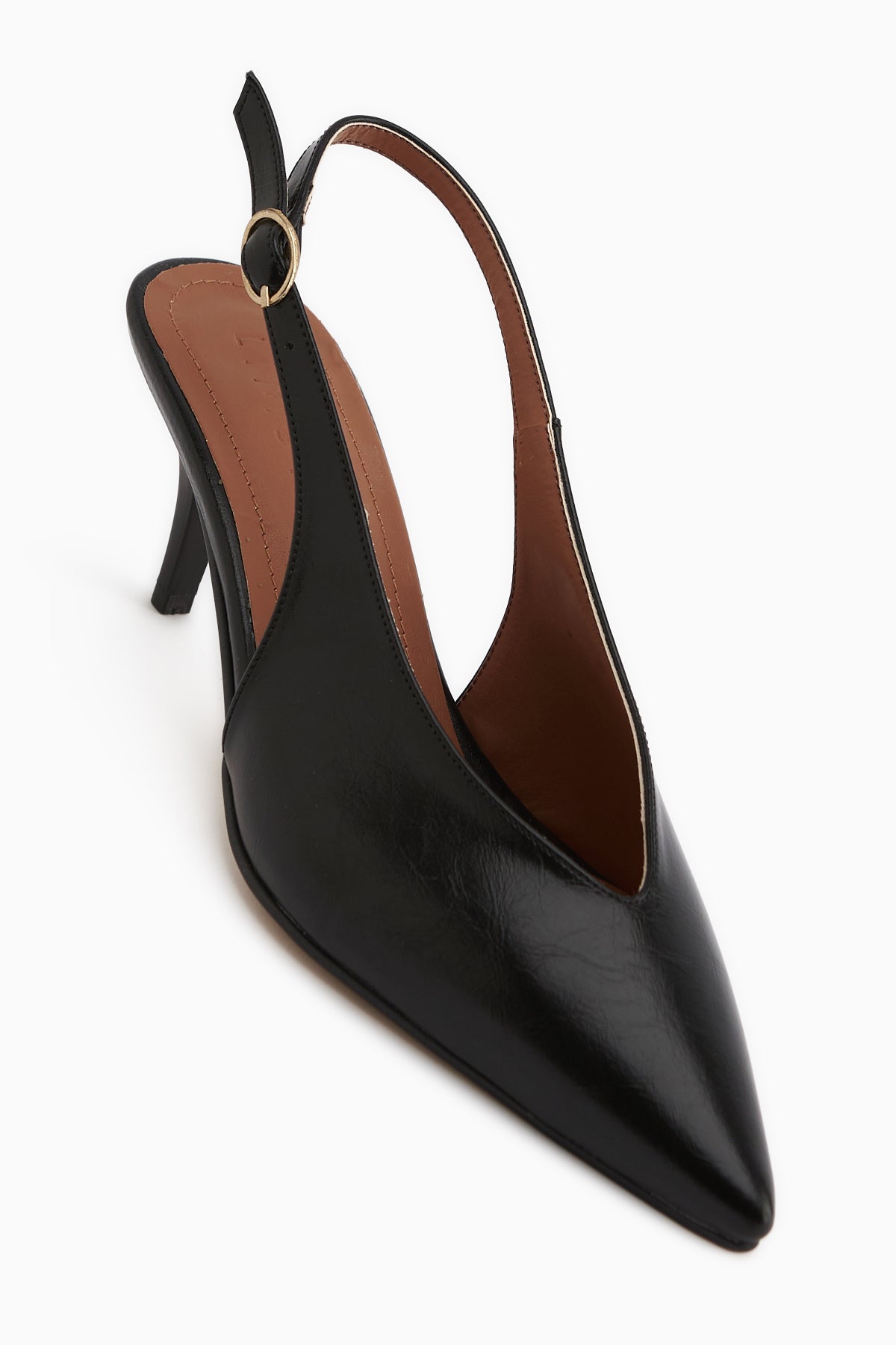 Mija Siyah Kemerli Kadın Topuklu Ayakkabı