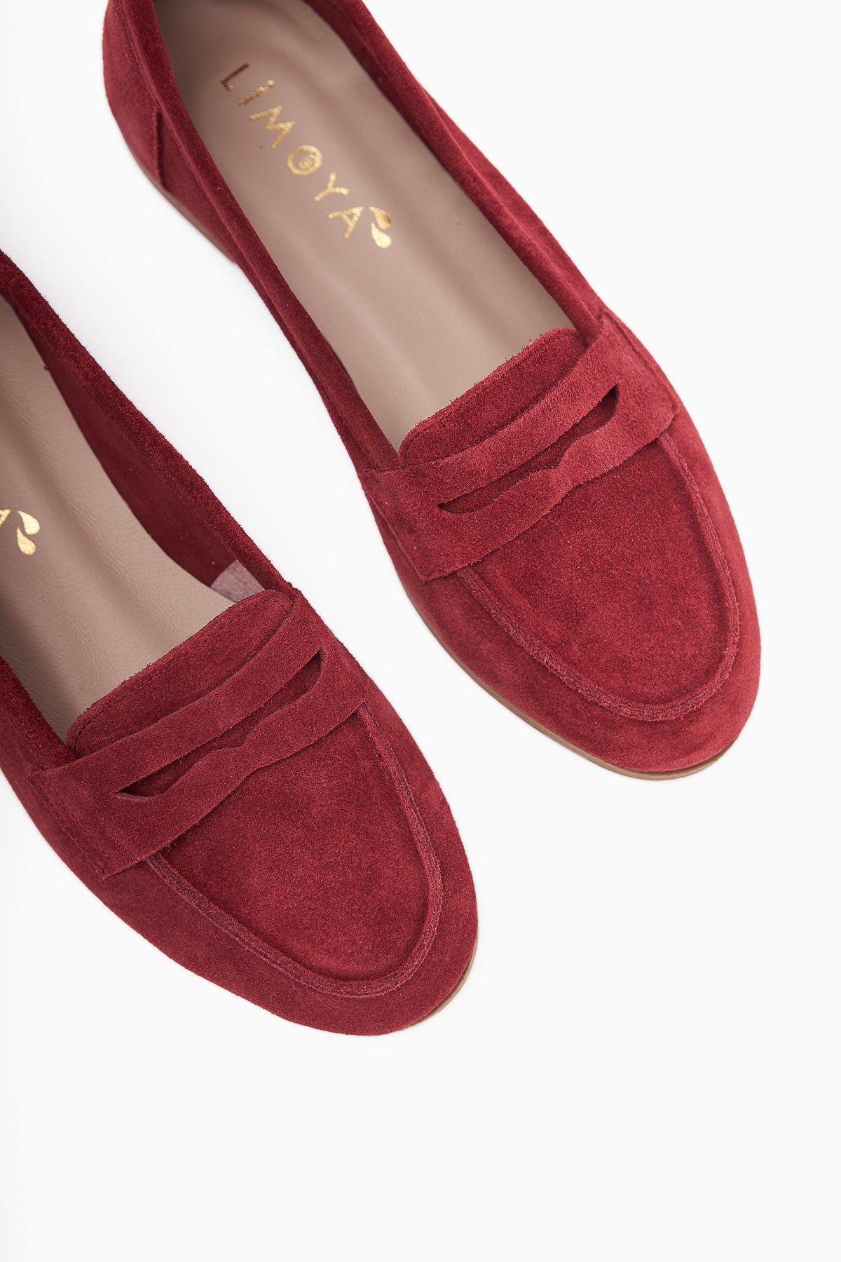 Hakiki Deri Solina Bordo Makosen Ayakkabı Rahat Günlük Loafer