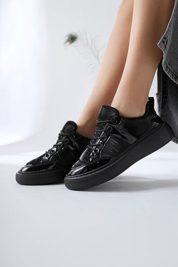 Jakleen Siyah Rugan Detaylı Paraşüt Sneakers