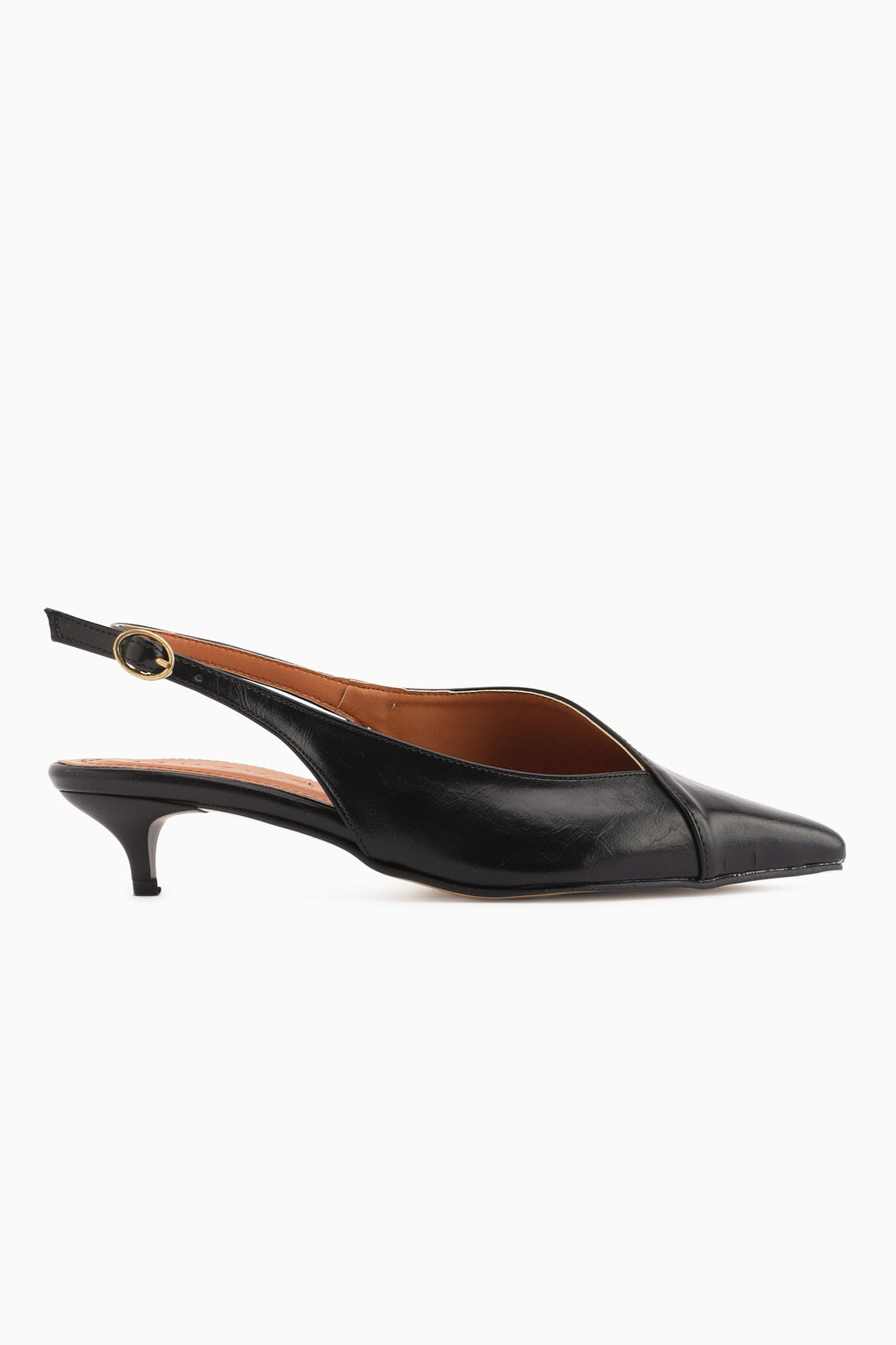 Jeni Siyah Burnu Kapalı Kısa Topuklu Kadın Ayakkabı