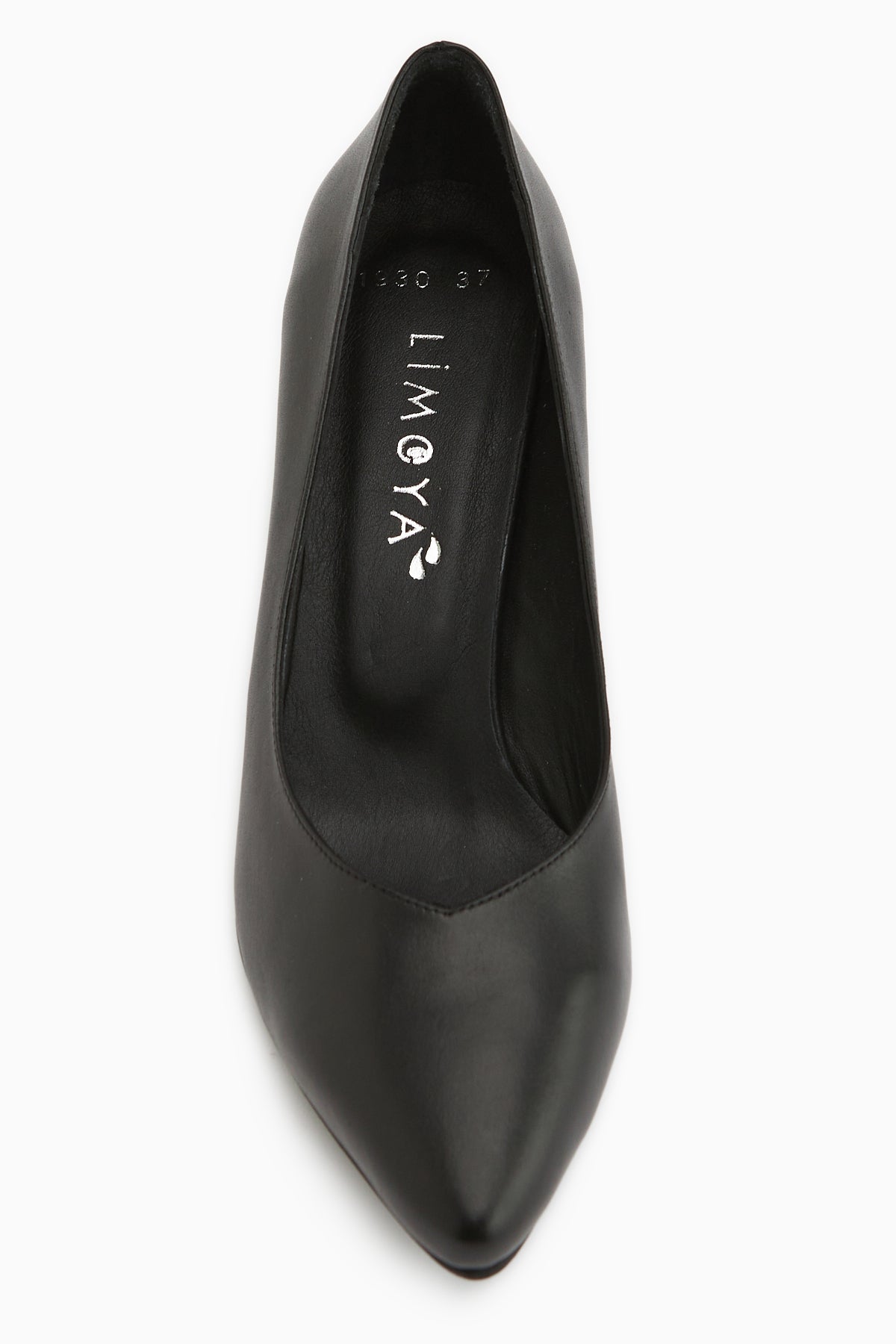 Ferida Hakiki Deri Siyah Kalın Topuklu Kadın Ayakkabı