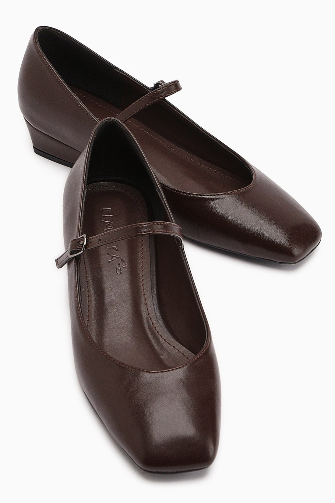 Yuphin Kahve Kısa Topuklu Kemerli Kadın Topuklu Ayakkabı