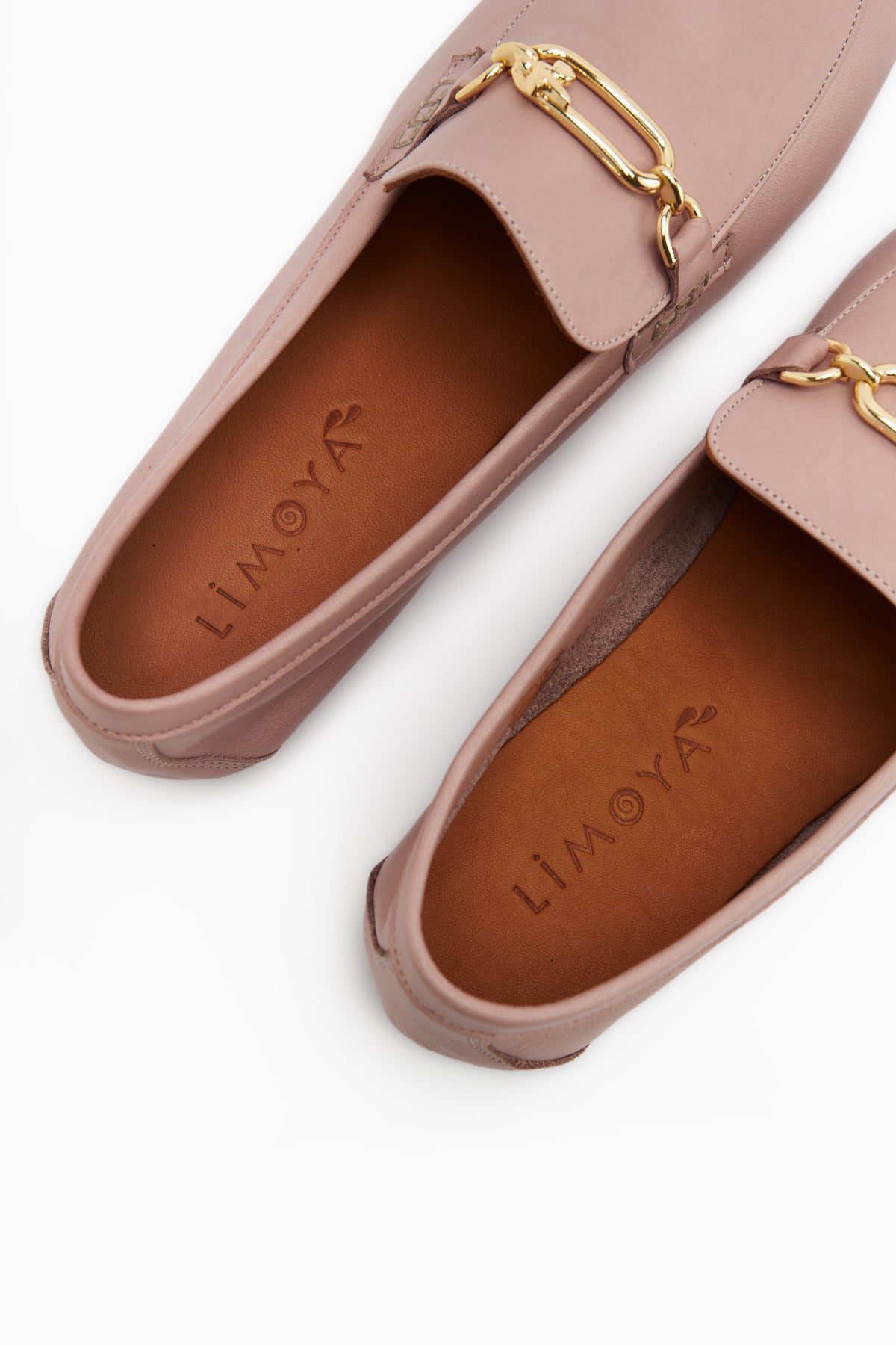 Alessa Hakiki Deri Rose Tokalı Loafer Kadın Günlük Makosen Ayakkabı