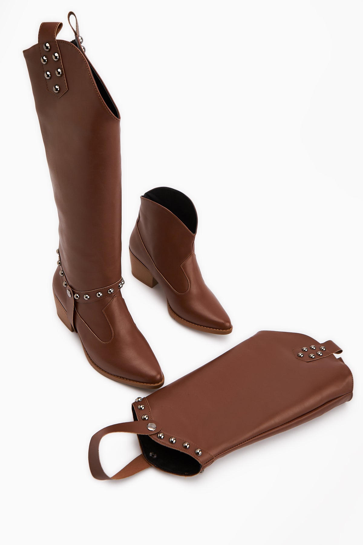 Caarina Taba Çıkarılabilir Konçlu Çizme-Bot