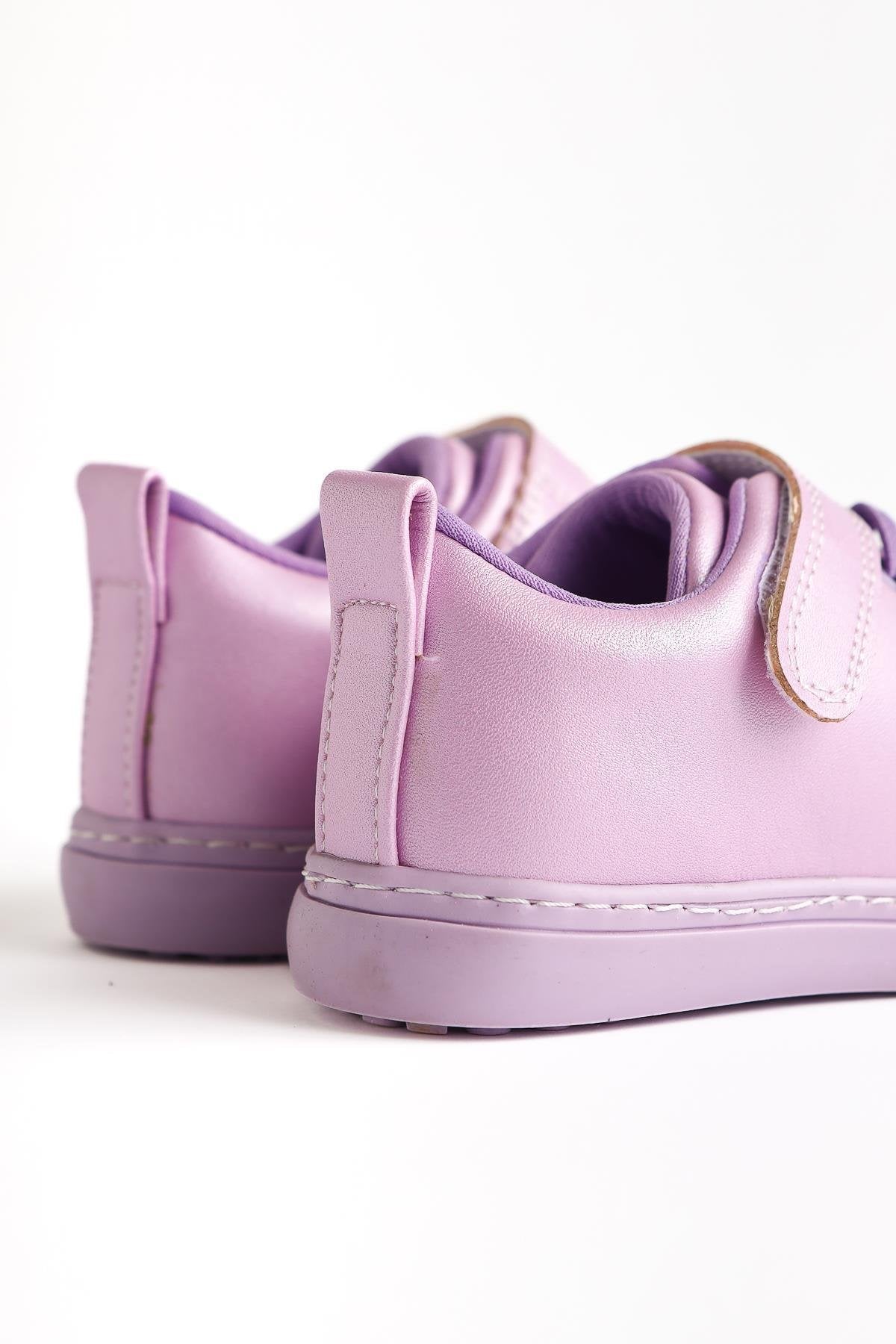 Daisy Lila Bağcıklı Cırtcırt Detaylı Bebe Spor Ayakkabı