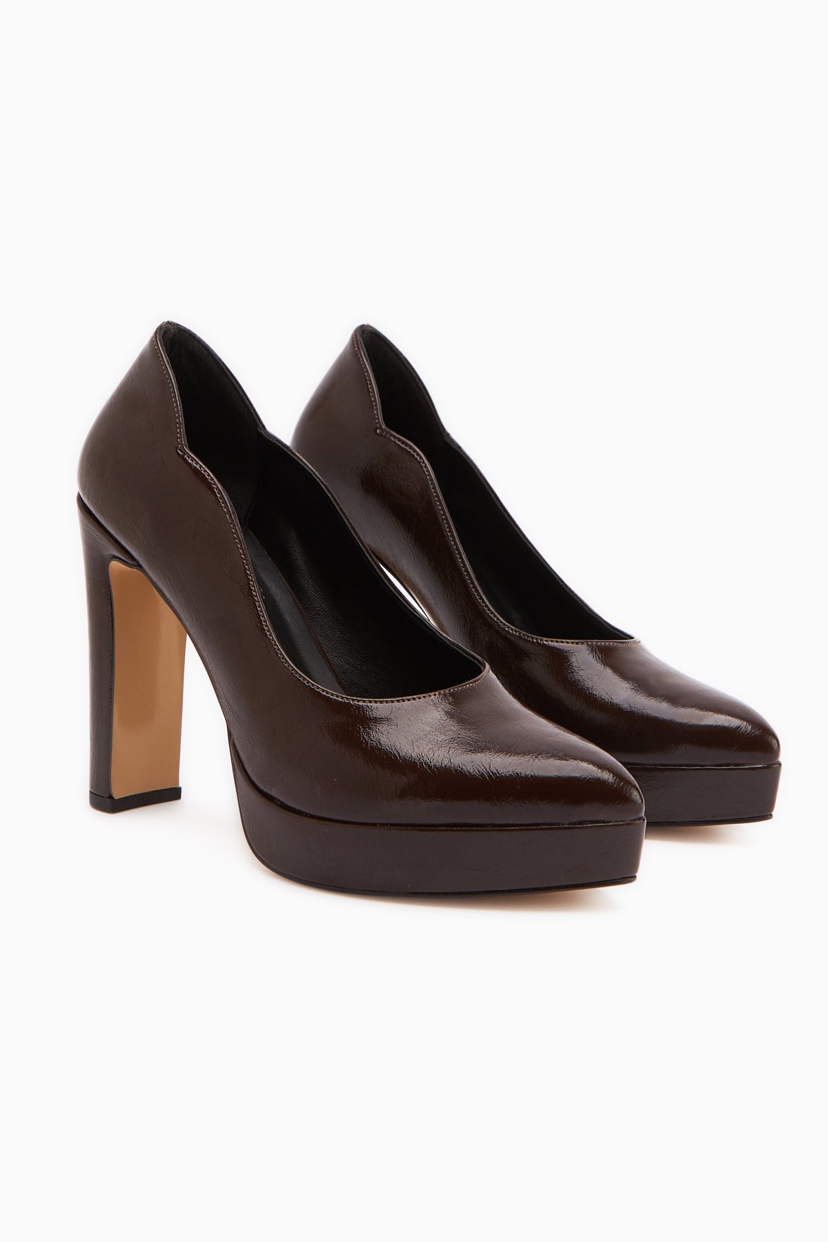 Ragni Kahve Platform Topuklu Kadın Ayakkabı