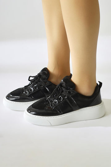 Jakleen Siyah Rugan Detaylı Paraşüt Sneakers