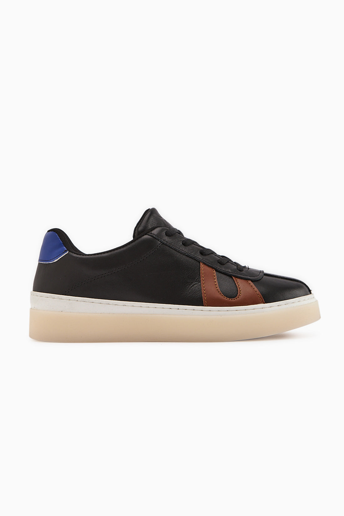 Eddie Hakiki Deri Siyah Pudra Sneaker Kadın Ayakkbı