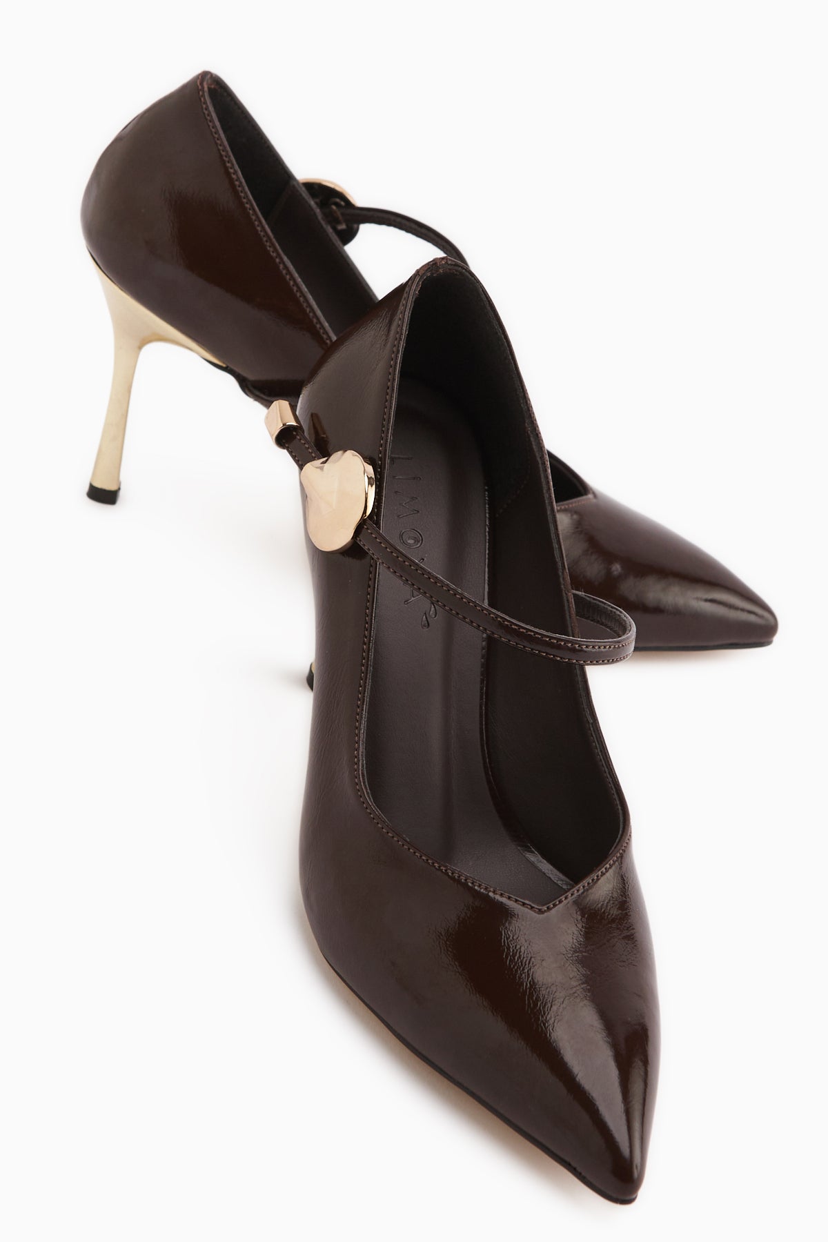 Gisele Kahve Kemerli Kadın Topuklu Ayakkabı