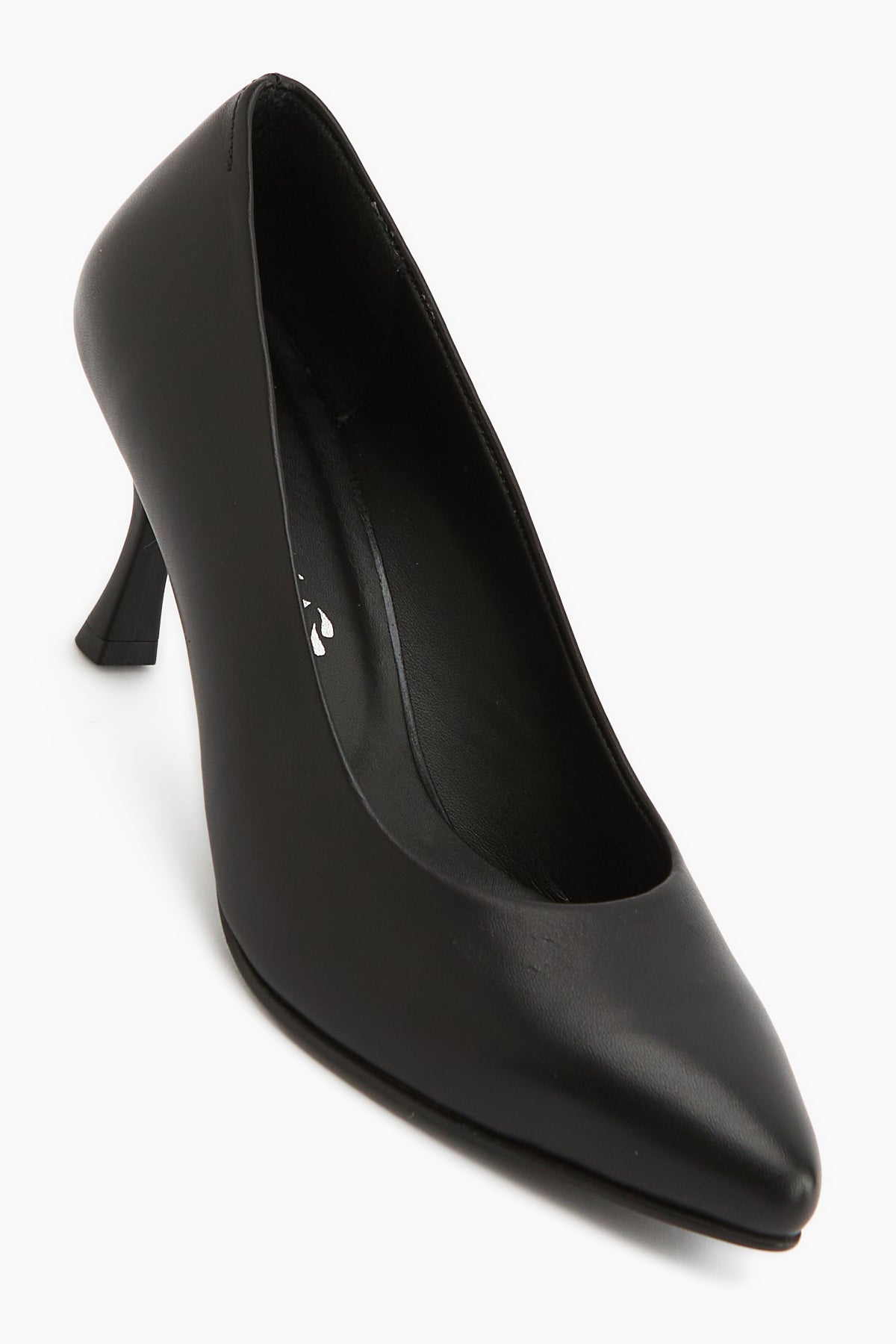 Kiara Hakiki Deri Siyah Kadın Topuklu Ayakkabı Stiletto