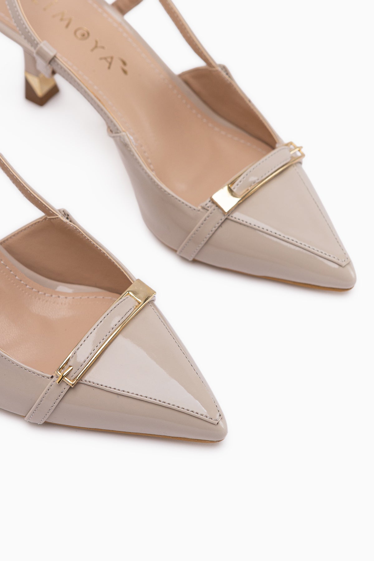 Renita Bej Tokalı Kadın Topuklu Ayakkabı