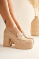 Candace Nud Topuklu Platformlu Kadın Ayakkabı