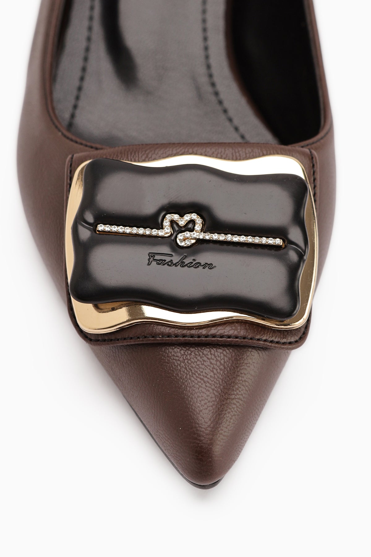 Judita Kahve Tokalı Kadın Topuklu Ayakkabı