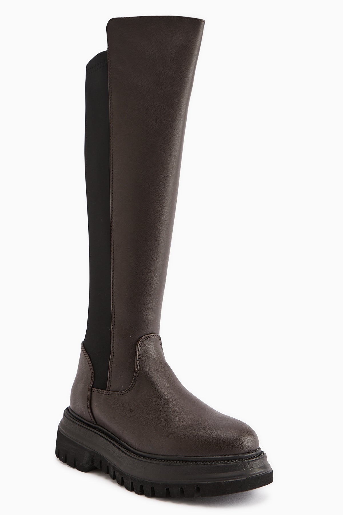 Latoya Kahve Streç Detaylı Çizme