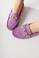 Turi Lila Süet Toka Detaylı Günlük Ayakkabı