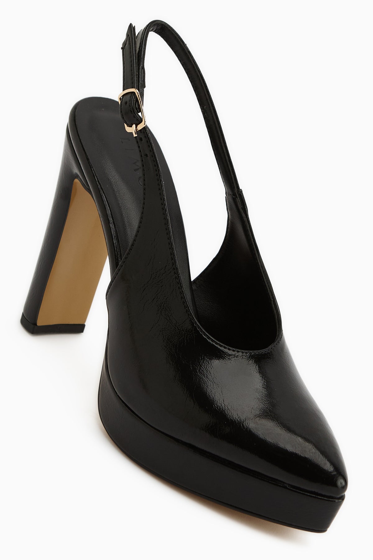 Ramia Siyah Sivri Burunlu Platform Topuklu Kadın Ayakkabı