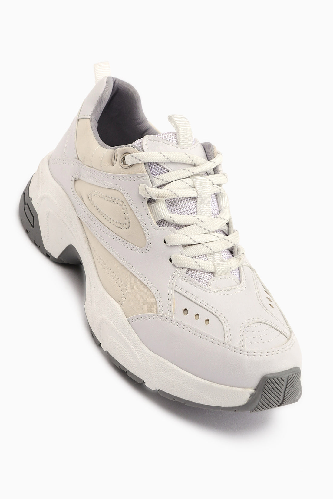 Trina Beyaz Bağcıklı Kadın Sneaker Ayakkabı