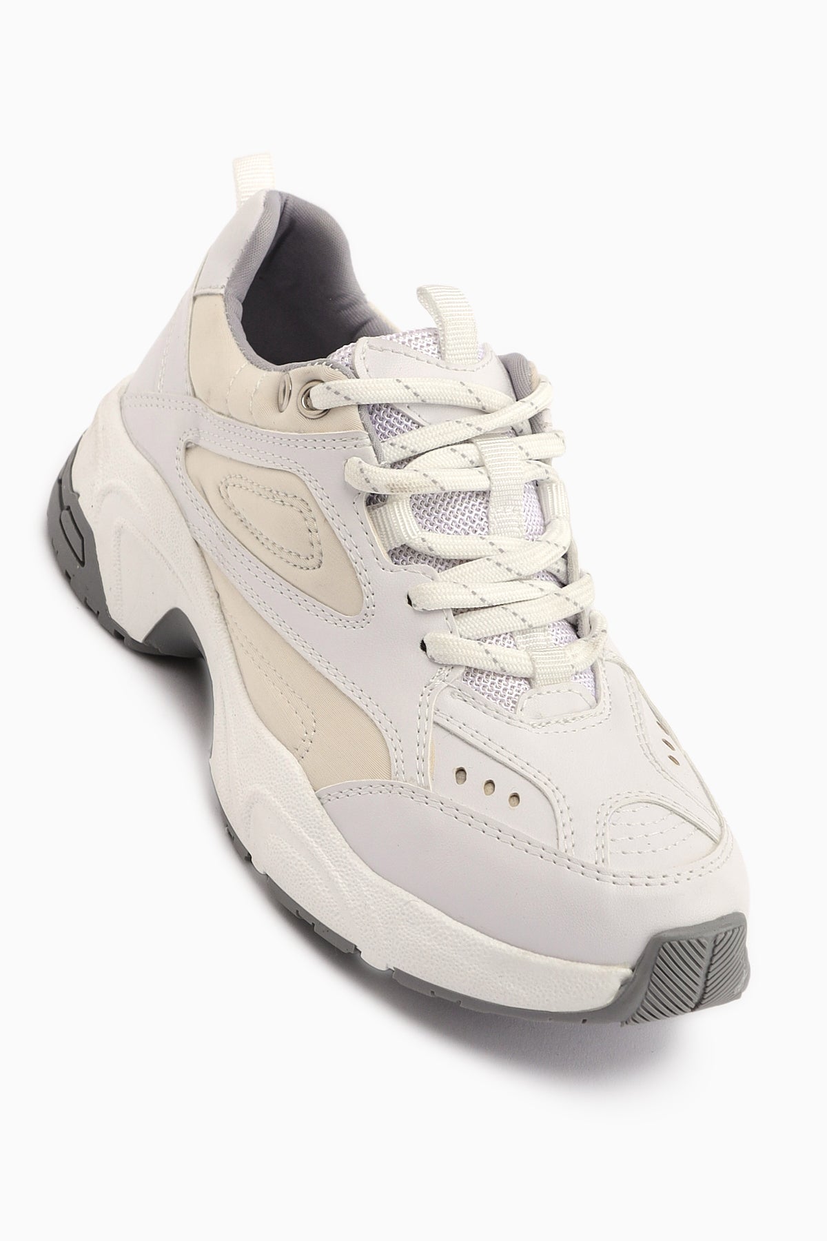 Trina Beyaz Bağcıklı Kadın Sneaker Ayakkabı