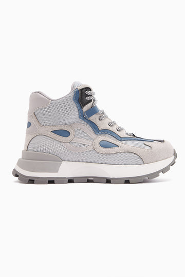 Emma Gri Süet Detaylı Bağcıklı Kadın Spor Bot