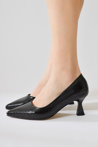 Dorothe Siyah Desenli Kadeh Topuk Stiletto