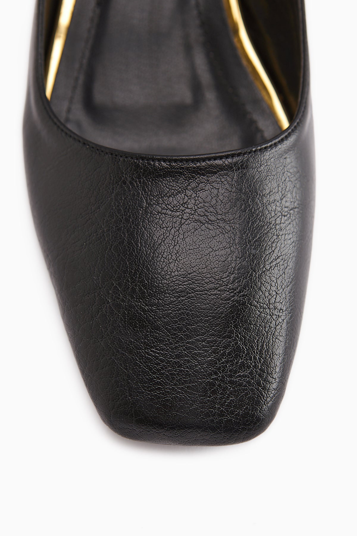 Abby Siyah Küt Burunlu Toka Detaylı Günlük Ayakkabı