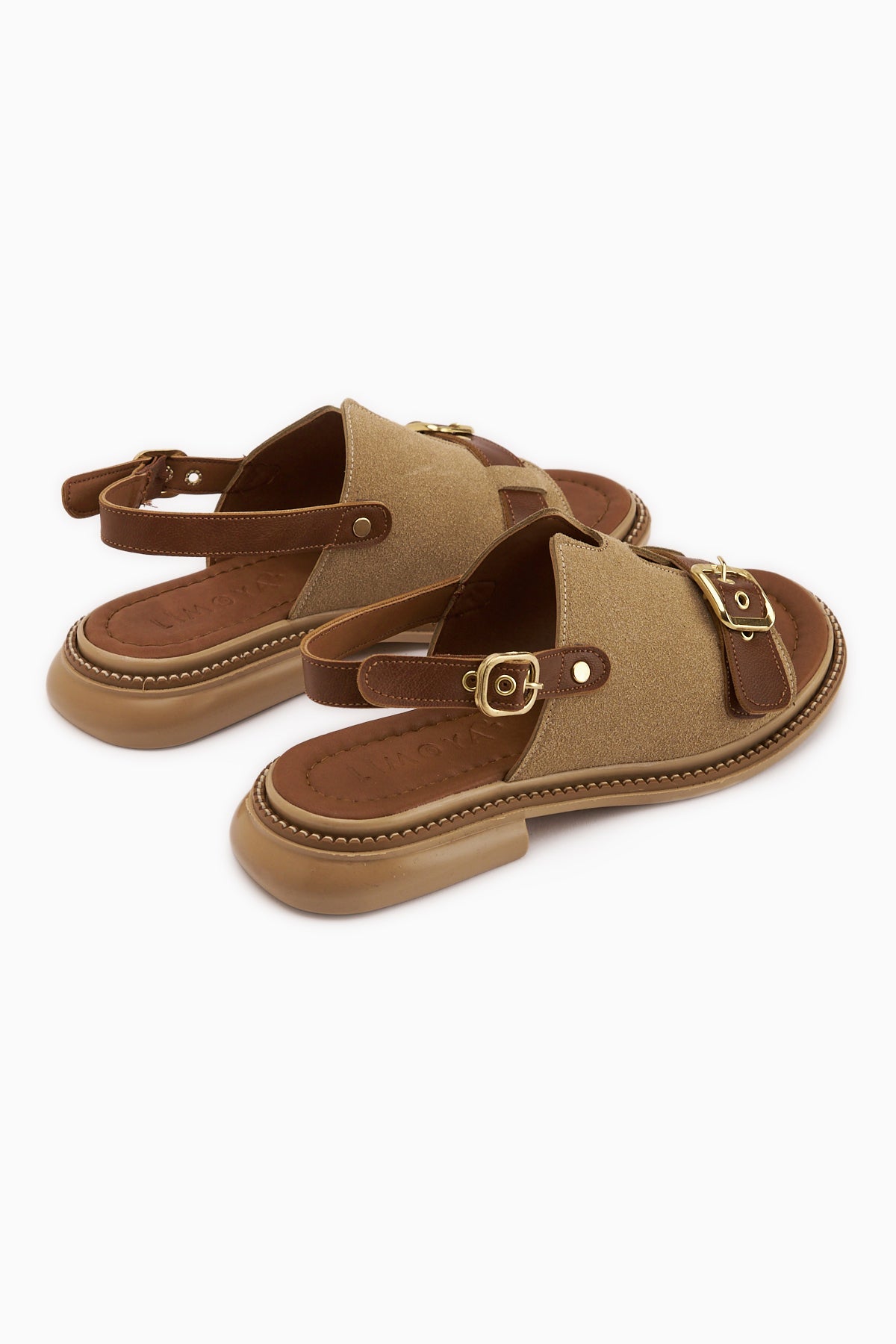 Neveen Bej Süet Tokalı Kadın Sandalet