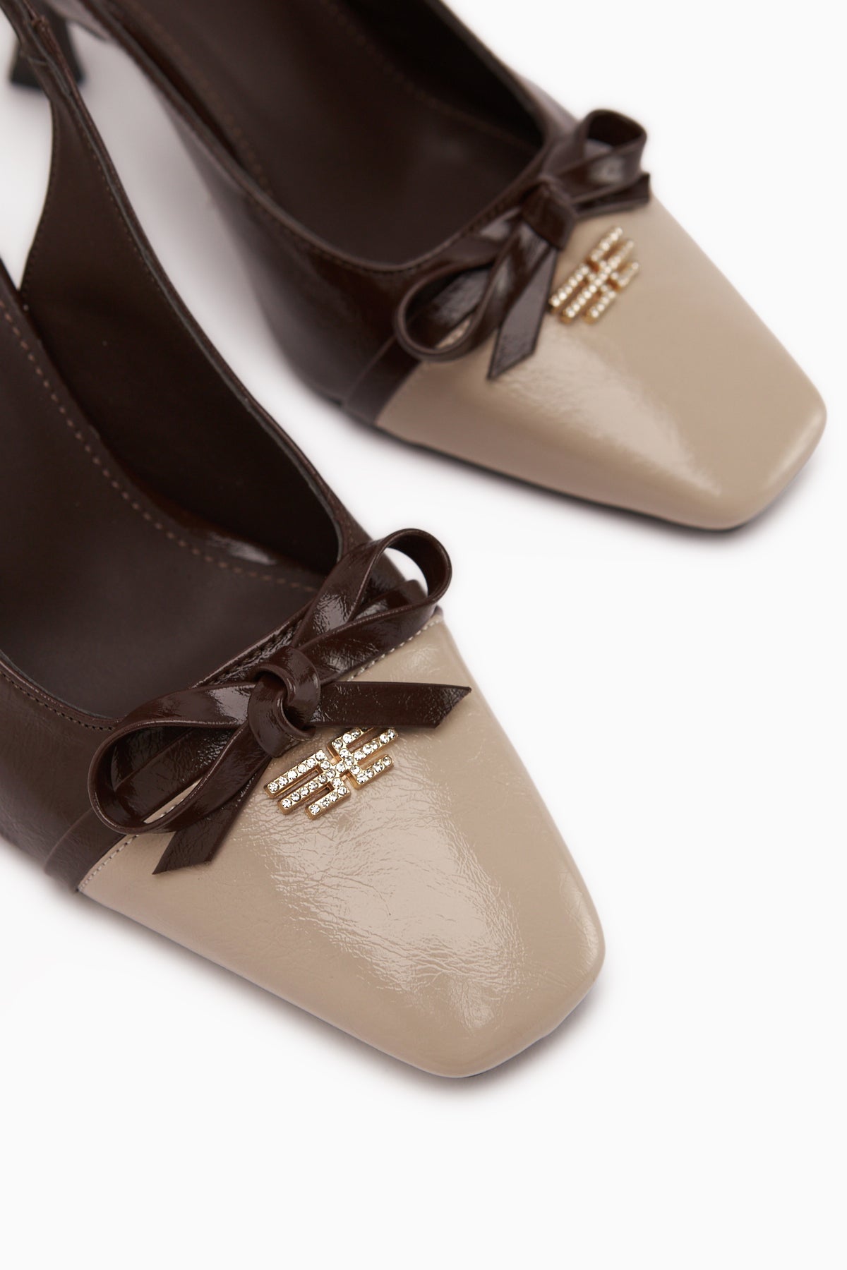 Emila Kahve Fiyonklu Kadın Topuklu Ayakkabı