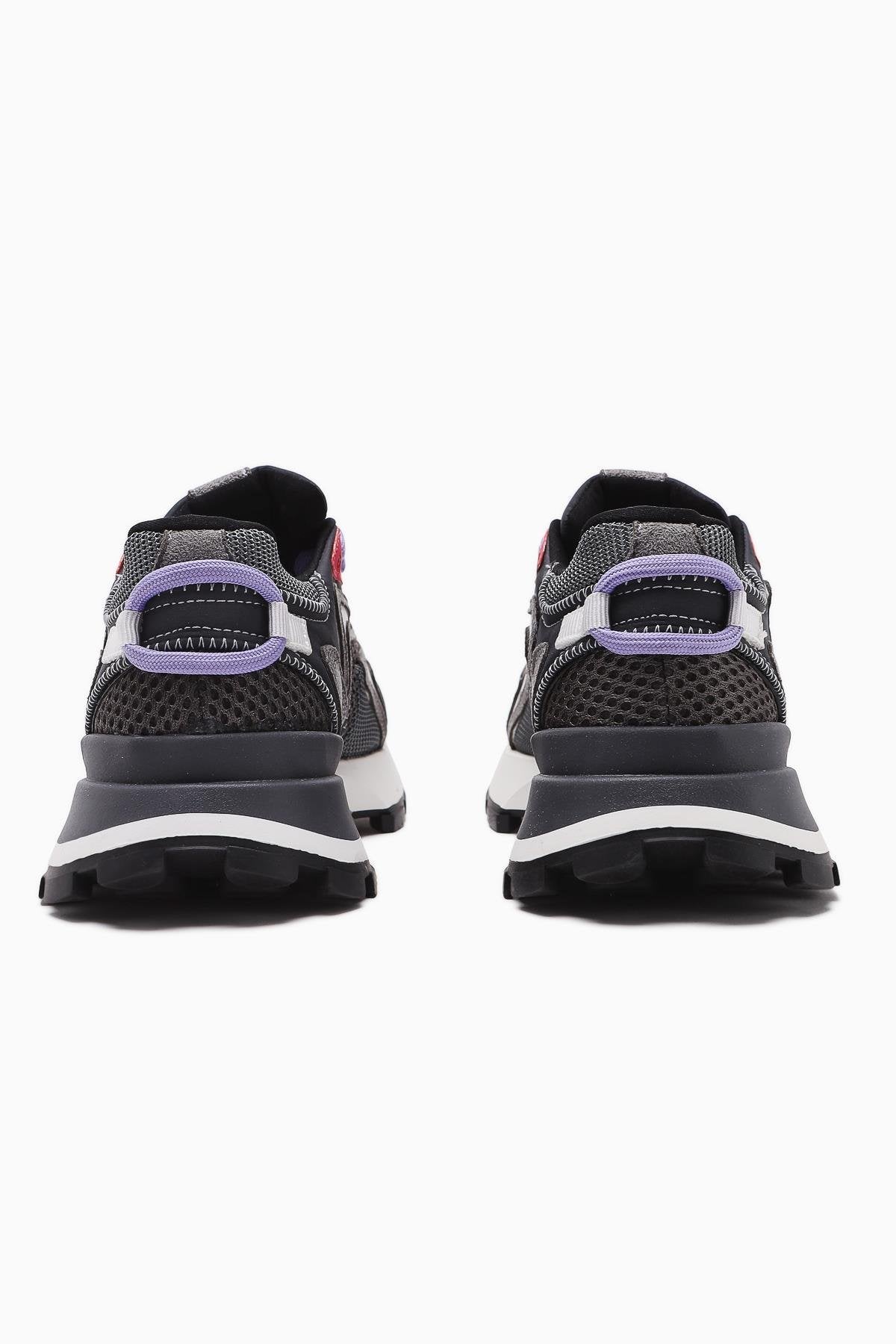 Onella Füme Süet Detaylı Bağcıklı Kadın Sneakers