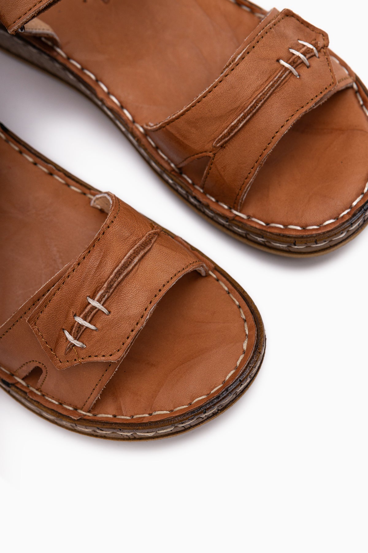 Leone Hakiki Deri Taba Kadın Sandalet