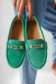 Turi Yeşil Süet Toka Detaylı Günlük Ayakkabı
