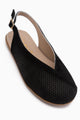Avin Hakiki Deri Siyah Süet Kadın Slingback Babet
