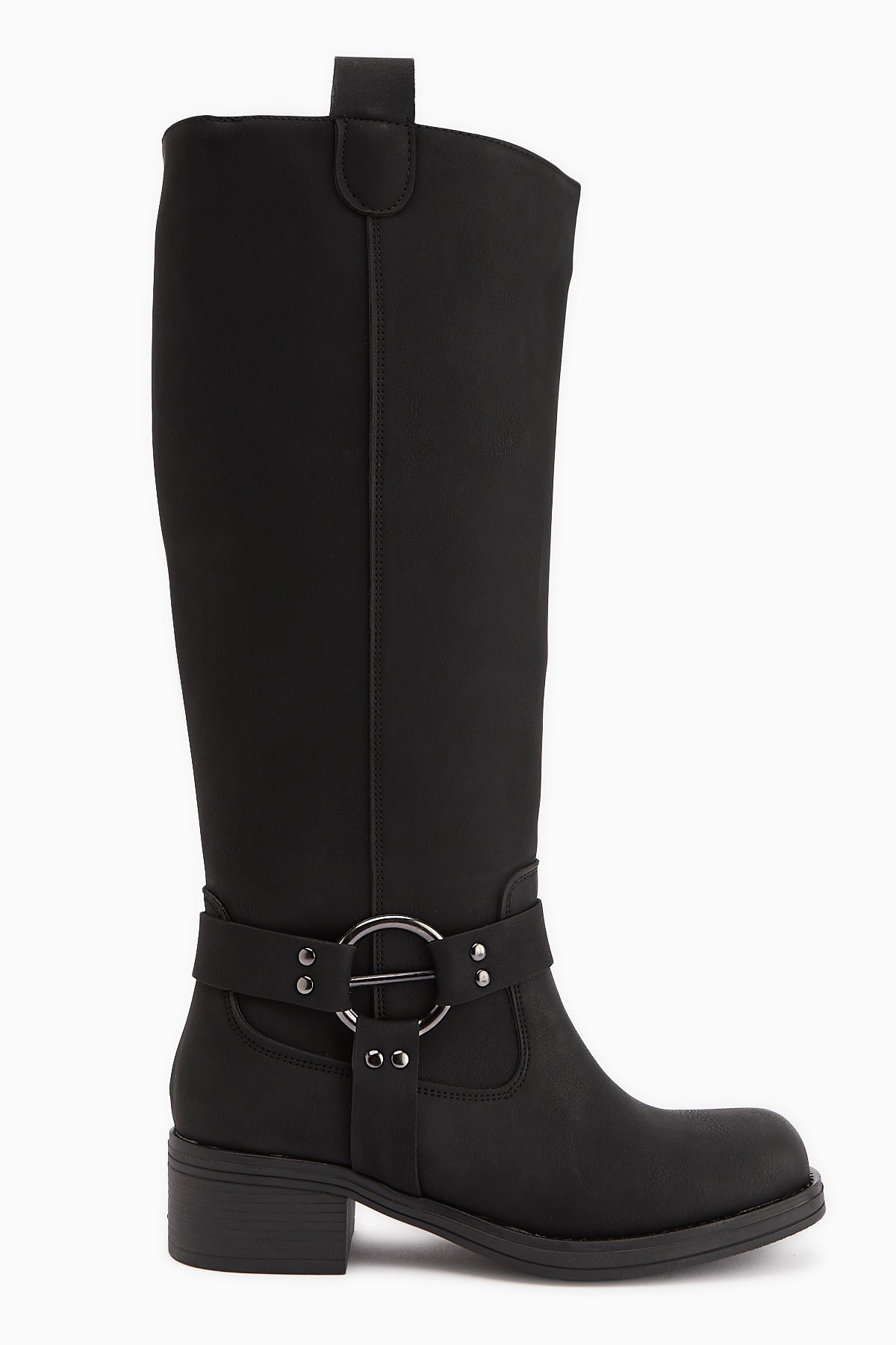Soleil Siyah Kemer Detaylı Çekme Çizme
