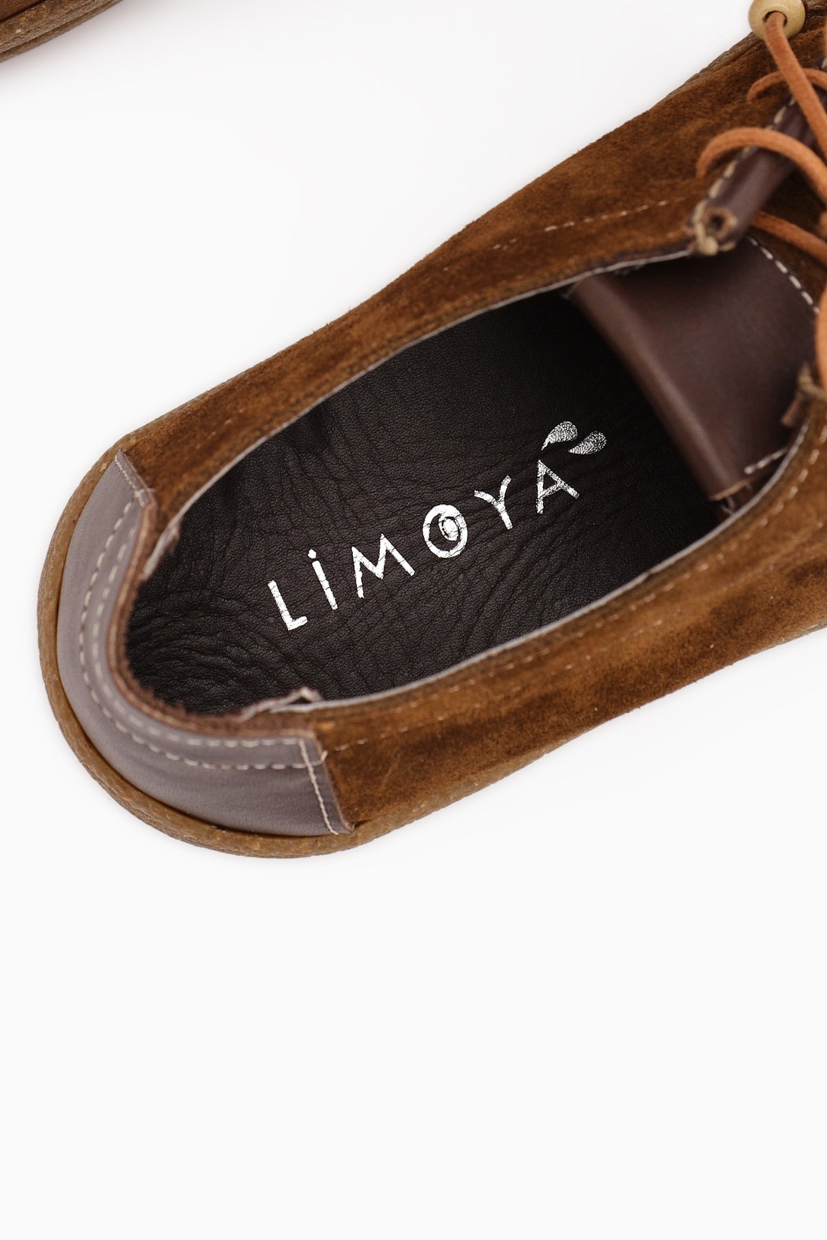 Polin Hakiki Deri Kahve Süet Bağcıklı Günlük Loafer Ayakkabı