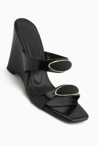 Mirsa Siyah Dolgu Topuklu Kadın Terlik
