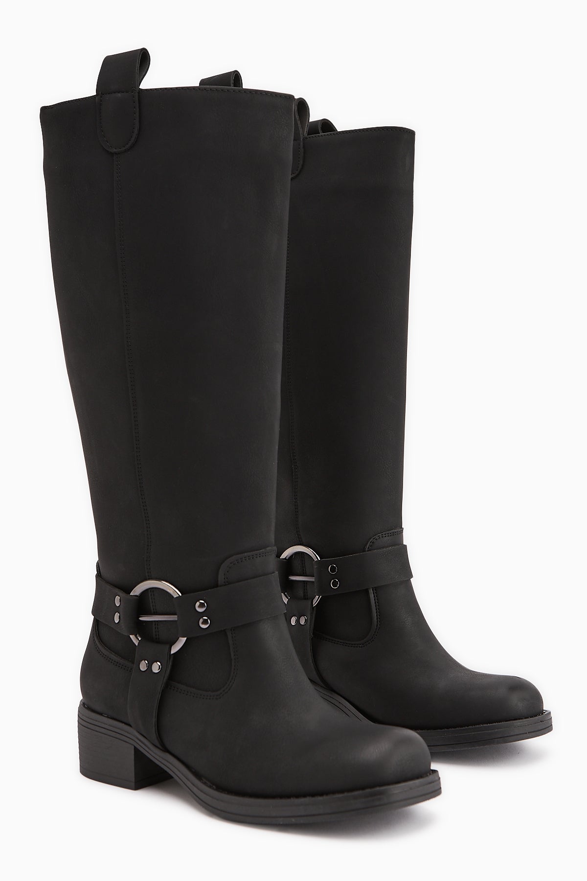 Soleil Siyah Kemer Detaylı Çekme Çizme