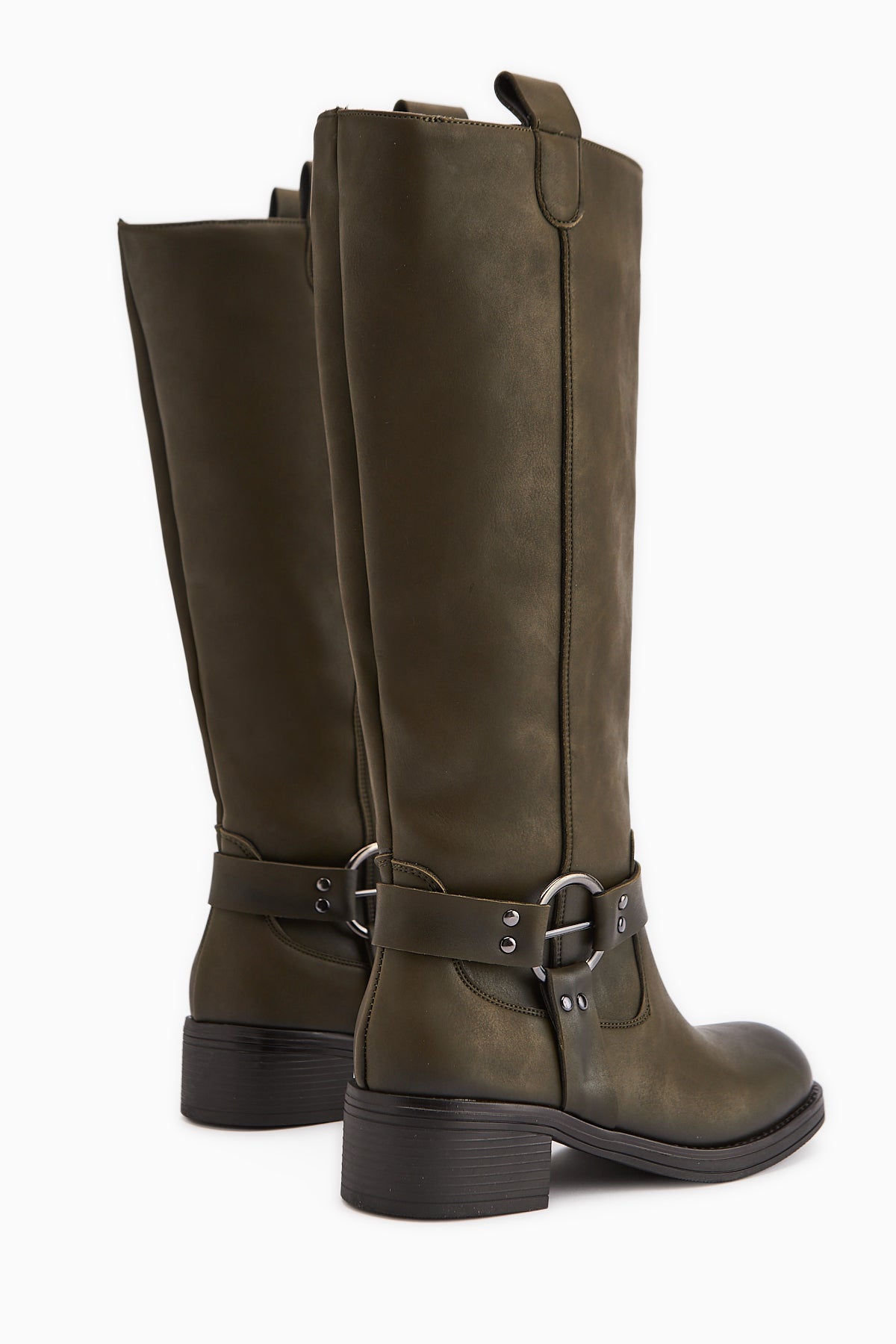 Soleil Haki Kemer Detaylı Çekme Çizme