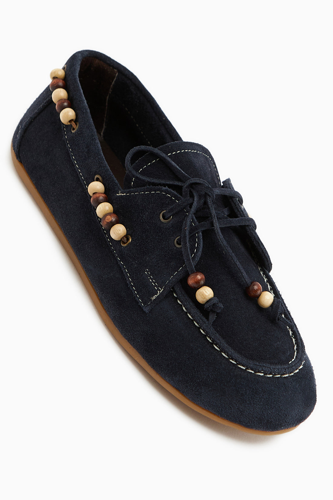 Liah Hakiki Deri Lacivert Kadın Loafer Ayakkabı