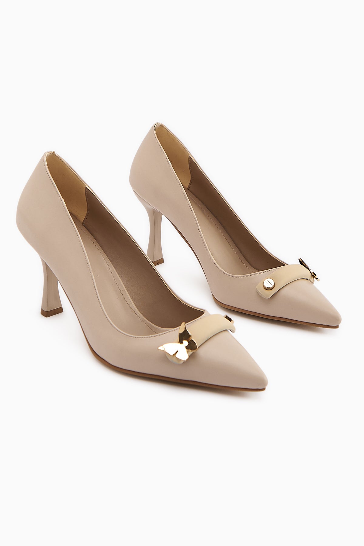 Misa Bej Tokalı Kadın Stiletto