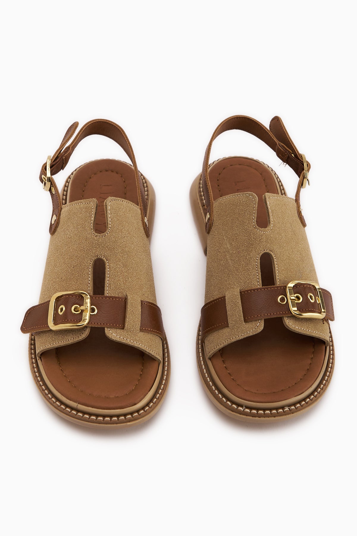 Neveen Bej Süet Tokalı Kadın Sandalet